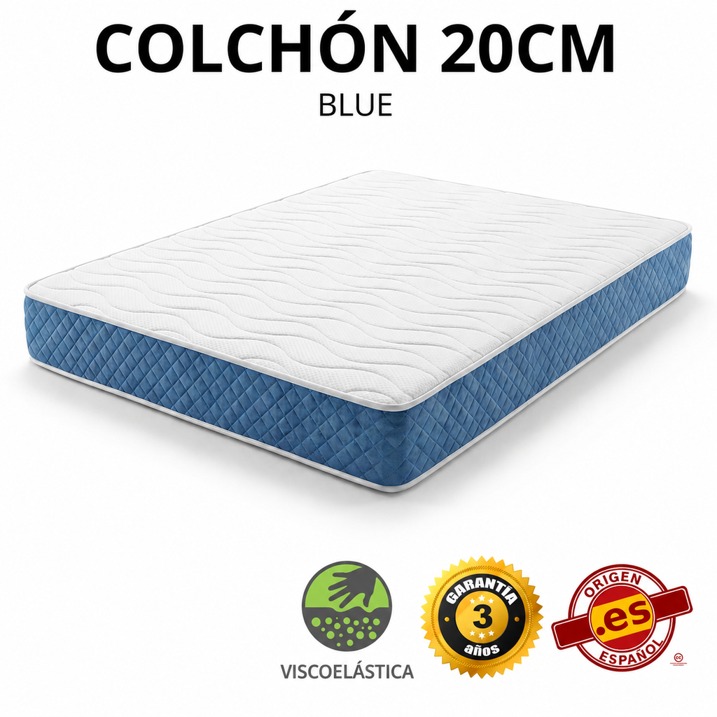 COLCHÓN VISCOLASTICO BLUE 20CM