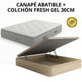 PACK CANAPÉ Y COLCHÓN FRESHGEL 30CM