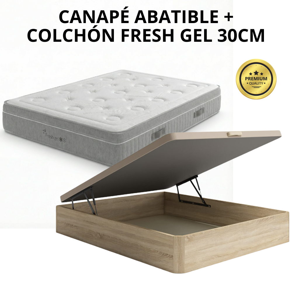 PACK CANAPÉ Y COLCHÓN FRESHGEL 30CM