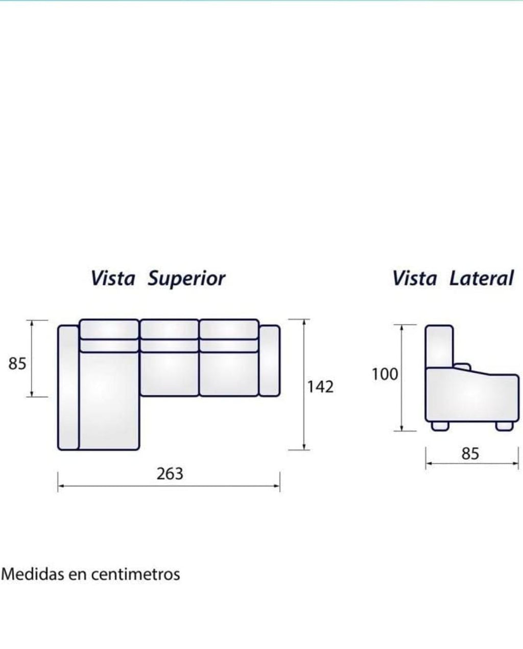 Sofá Chaiselongue Valencia