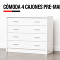 Cómoda 4 cajones básica