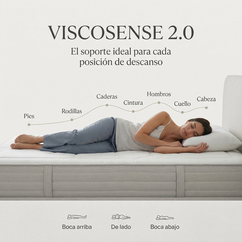 PACK CANAPÉ Y COLCHÓN VISCOSENSE 25CM