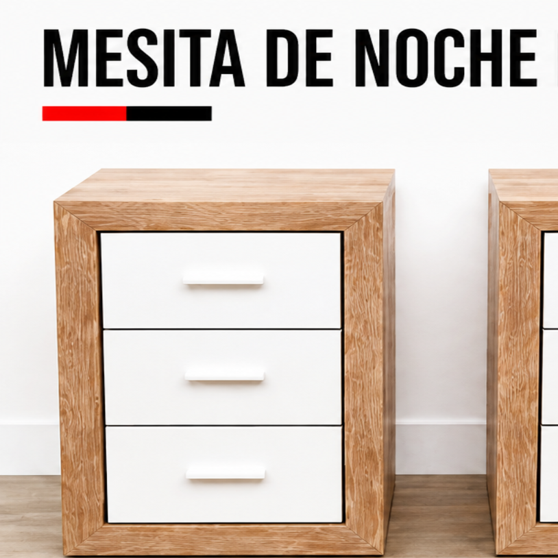 Mesita de noche pre-marco